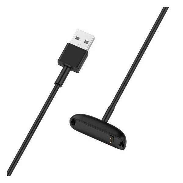 gigapack Töltőkábel USB (mágneses, 100cm) FEKETE Fitbit Inspire 3 