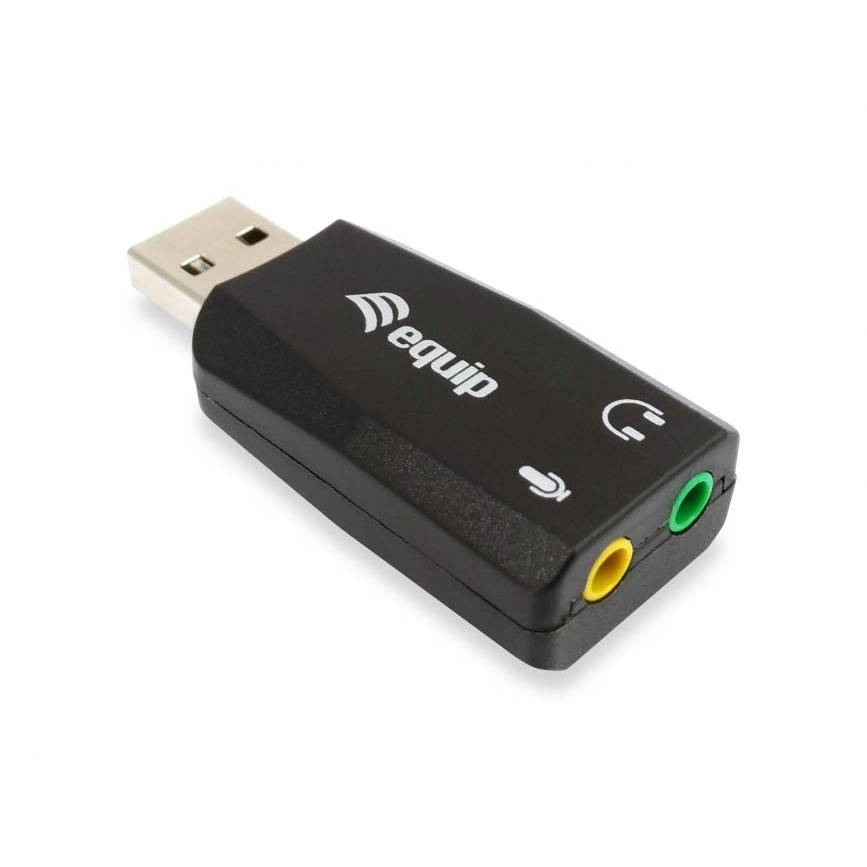 Equip USB - audio adapter fekete (245320) (e245320)