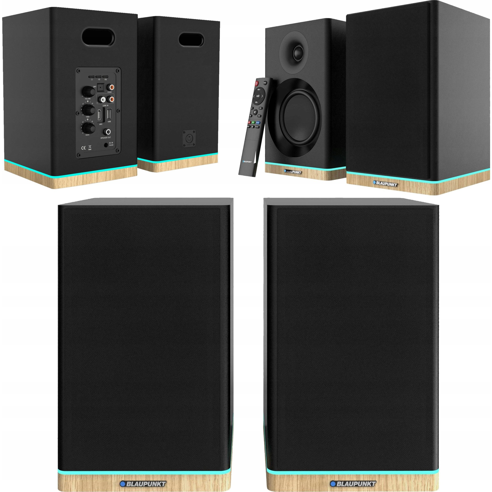 Blaupunkt BS60BK 2.0 Aktív hangfal 2 x 30 Watt - Fekete (RTV-BL-GŁ40-60)