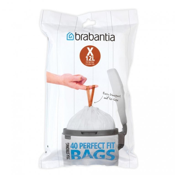 Brabantia PerfectFit zsák - 10-12 L (X) - 40 db