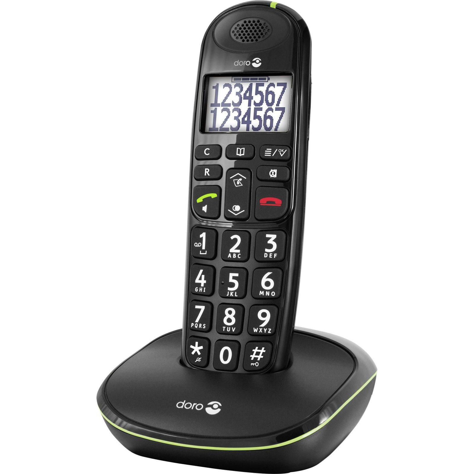 Doro PhoneEasy 110 Asztali telefon - Fekete (380105)
