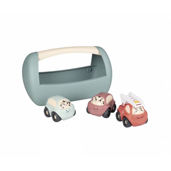 Smoby Little Kisautó szett tárolóval - Színes (3 darabos)