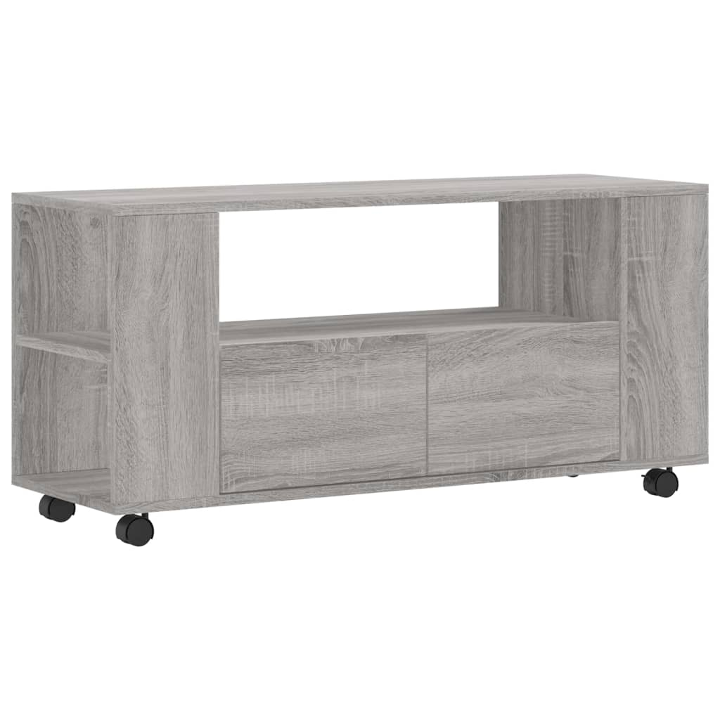 szürke sonoma színű szerelt fa TV-szekrény 102x34,5x43 cm (833748)