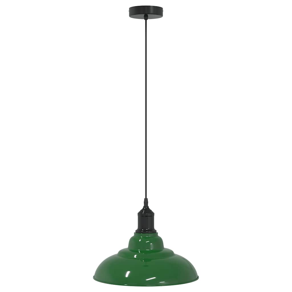 függesztéklámpa magassága állítható E27 fényes zöld Ø31cm fém (4103437)