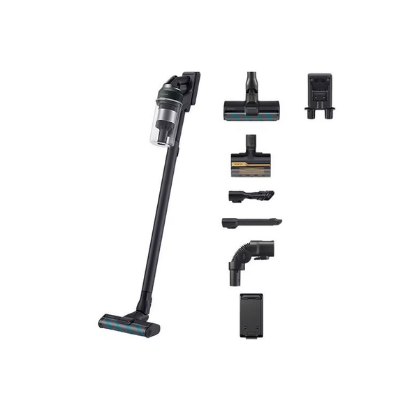 Samsung VS20C852CTN Tyčový vysávač 2 v 1 Batérie Suchý Bezvreckové 580 W Čierna, Chróm, Zelená, Drevo
