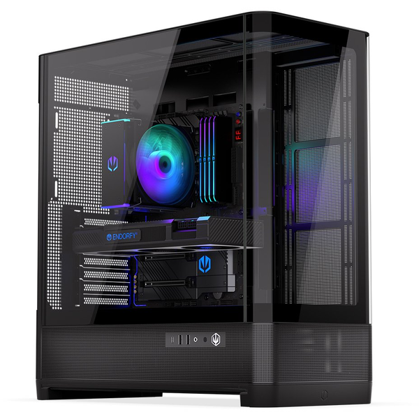 ENDORFY Aquarius 8000 Flex panorámás üveg fekete ház E-ATX torony EY2A022