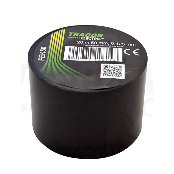 Tracon FEK50 50 mm x 20 m fekete szigetelőszalag (FEK50)