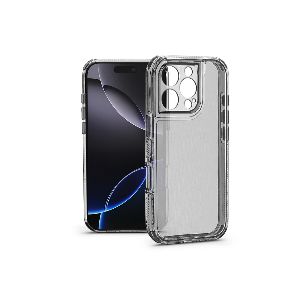 Haffner Matrix Clear kameravédős szilikon tok - Apple iPhone 16 Pro - átlátszó (HF323867)