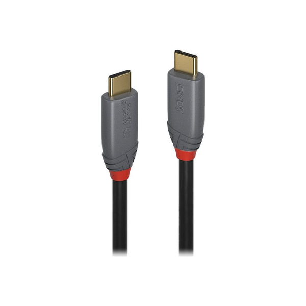 Lindy 36902 USB-kabel 1,5 m USB C Sort, Grå