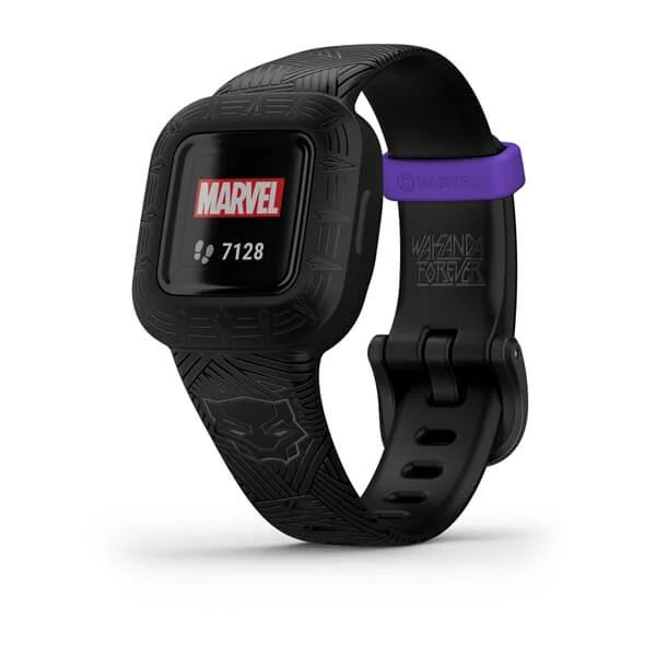 Garmin Vivofit Jr. 3 Black Panther gyermek okosóra szilikon szíjjal (010-02441-10)