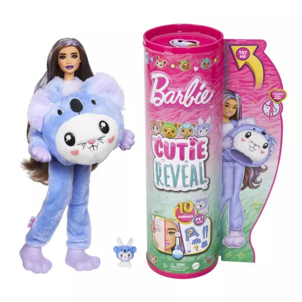Mattel Barbie Cutie Reveal: Meglepetés baba, 6. sorozat - Koalamaci (HRK26) (HRK26)