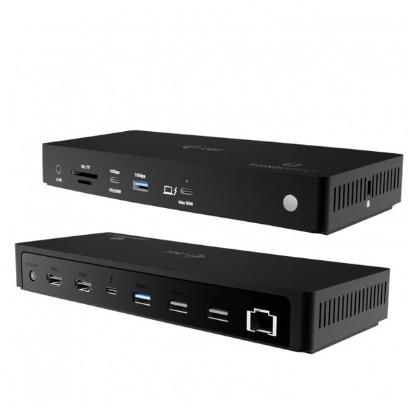 i-tec TB4TRIPLEDOCKPD dockingstation Ledningsført Thunderbolt 4 Sort