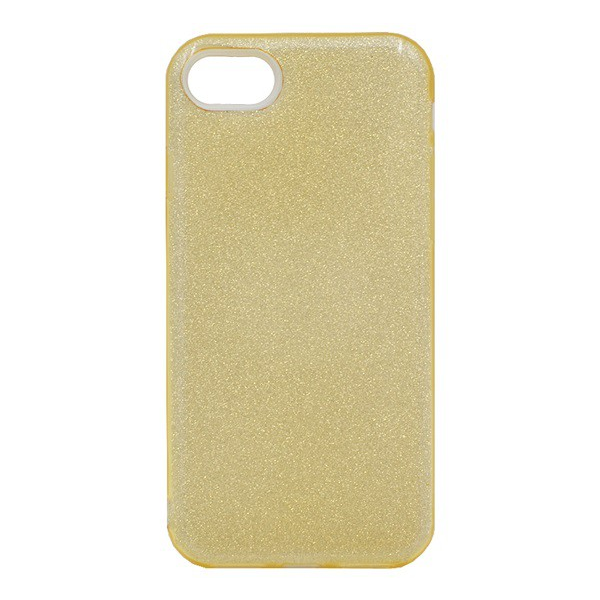 Szilikon telefonvédő (műanyag belső, csillogó hátlap) ARANY [Apple iPhone SE 3 (2022)] (5996591005997)