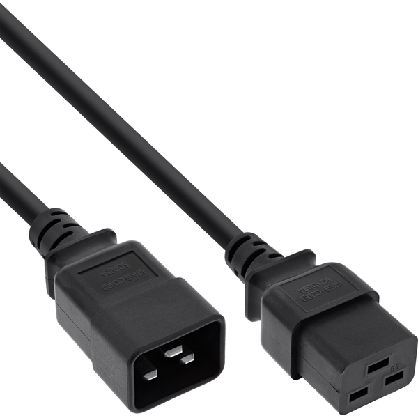InLine 16641K cavo di alimentazione Accoppiatore C20 Accoppiatore C19