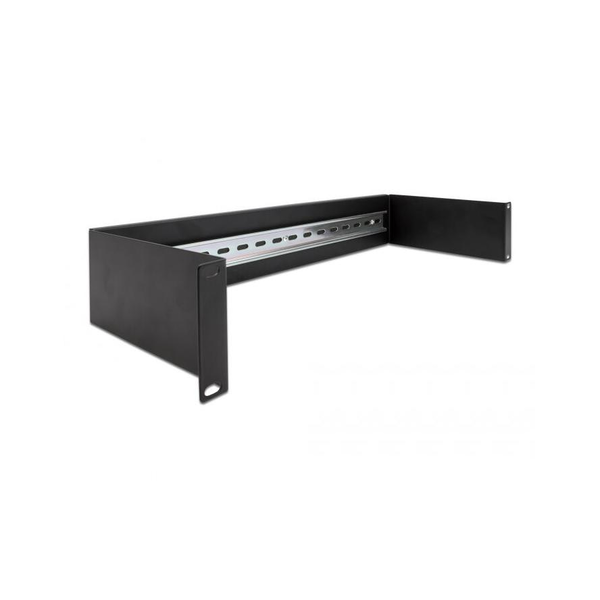 DELOCK Panel na DIN lištu 19 2U, čierny - panel