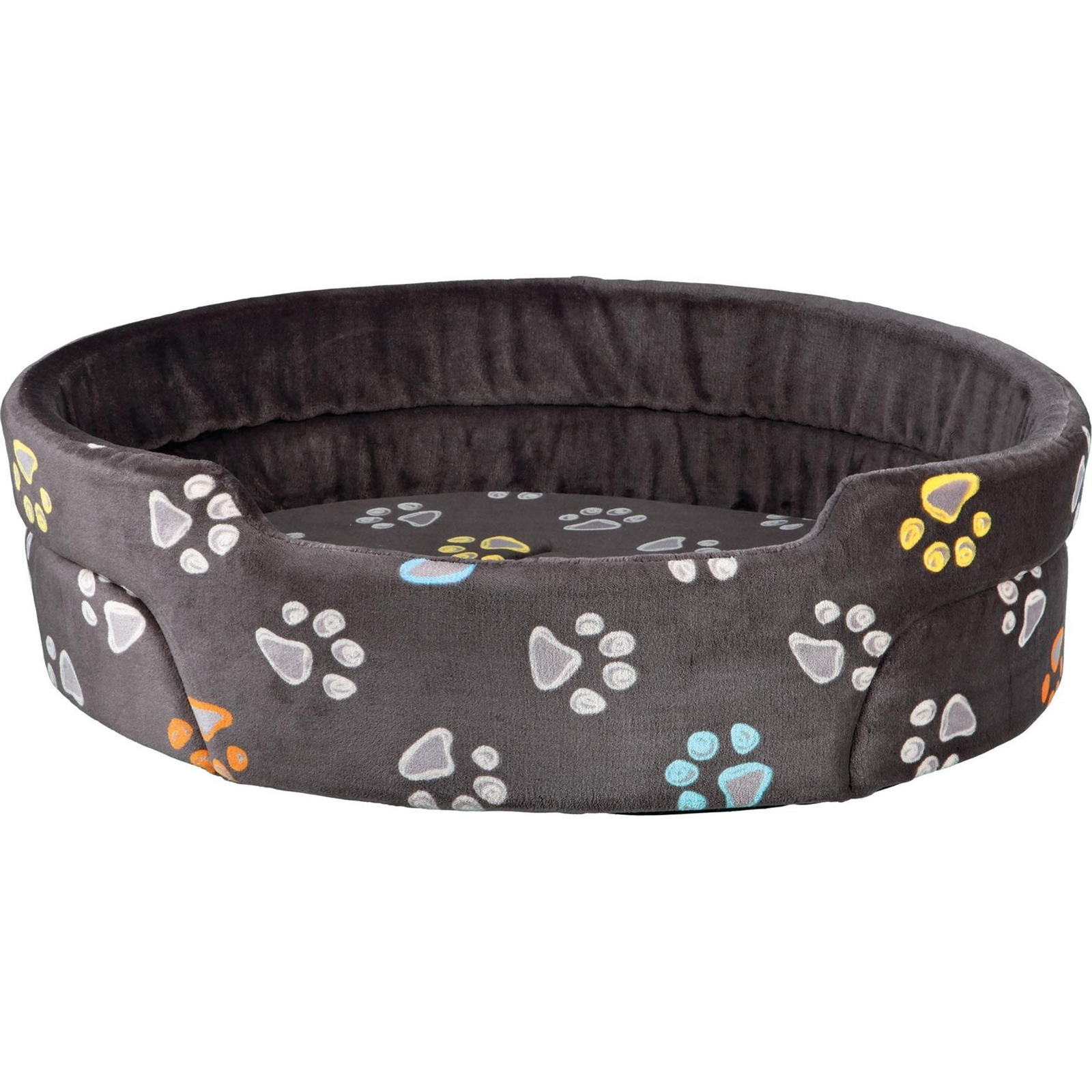 Trixie 104243 Jimmy kutya ovális ágy Kisállat fekhely 65 x 55 cm - Szürke (TX-37033)