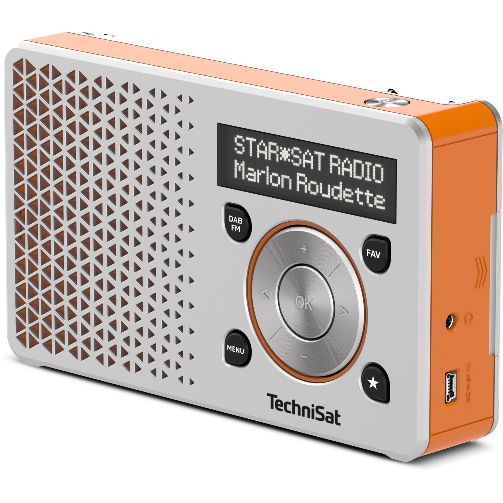 TechniSat DigitRadio 1 Rádió - Ezüst/Narancs (0003/4997)