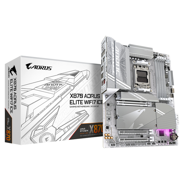 GIGABYTE X870 AORUS ELITE WIFI7 ICE AMD X870 Цокъл AM5 ATX