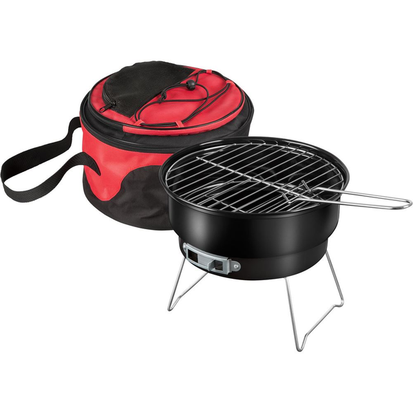 Gratar carbuni portabil Fieldmann, cu geanta izolatoare termic, 25 cm