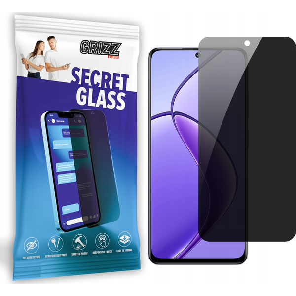  GrizzGlass Szkło prywatyzujące GrizzGlass SecretGlass do Realme 12 4G