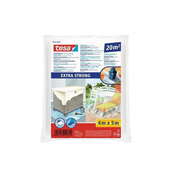 Tesa Extra Strong 5 m x 4 m Lépésálló takarófólia (56652-00002-01)