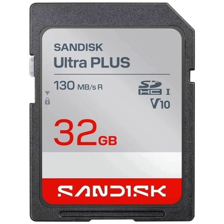 Карта памет SanDisk Ultra PLUS SDHC 32 GB — SDSDUB3-032G-GN6IN