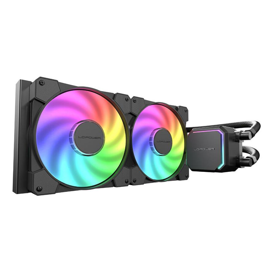 LC-Power LC-CC-280-B-ARGB JetFlow 280mm ARGB All In One Univerzális CPU Vízhűtés - Fekete (LC-CC-280-B-ARGB)