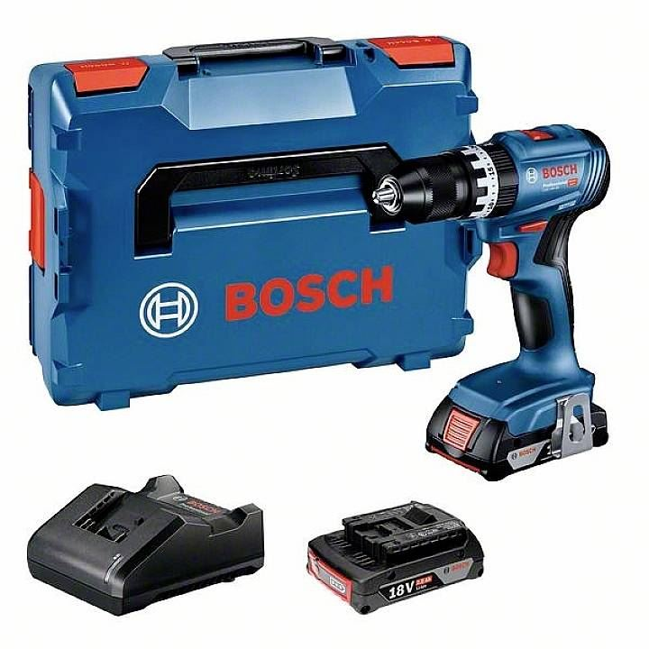 Bosch Professional GSB 18V-45 akkus ütvecsavarozó 2db 2.0Ah akkumulátor (06019K3303) (06019K3303)