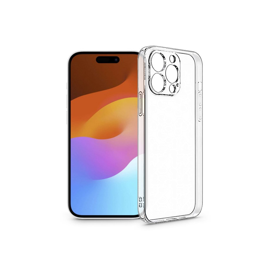 Apple iPhone 15 Plus szilikon hátlap - Clear Case - átlátszó (PT-6801)