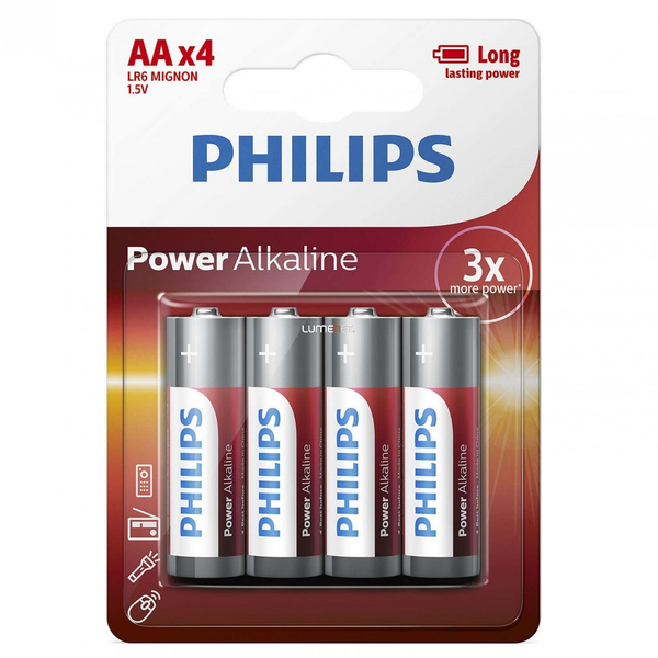 Philips Power Alkaline LR6P4B/10 батерия за домакински уред Еднократна батерия Алкална
