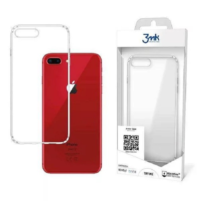 3mk Armor Case Apple iPhone 7 Plus/8 Plus Szilikon Tok - Átlátszó (5903108091893)