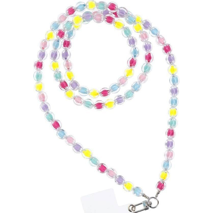 SZÍNES medál a telefonhoz / zsinór hossza 120cm (60cm a hurokban) / nyakba akasztható - többszínű ( )