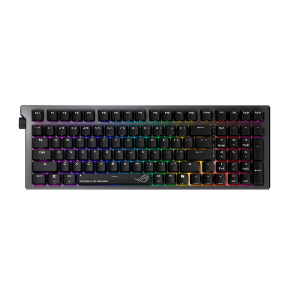 ASUS ROG Strix Morph 96 tastatur Spil USB + RF Wireless + Bluetooth QWERTZ Tysk Sort