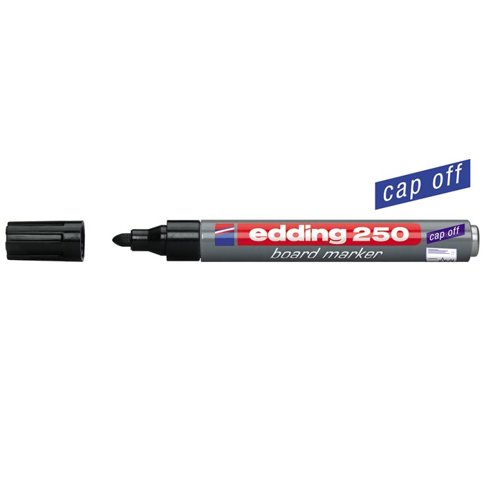 Edding 250 1-3mm Tábla- és flipchart marker - Fekete (7580095001)