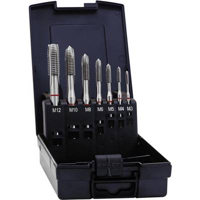 Gépi menetfúró készlet 7 részes HSS-E M3 - M12 menethez DIN 371B Exact 42345 (42345)