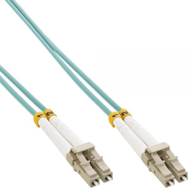 InLine 88523O InfiniBand a kábel z optických vlákien 20 m Tyrkysová, Modrá farba vody