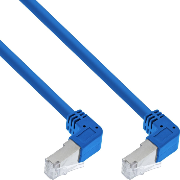  InLine InLine® Patch cable two side down angled, S/FTP, Cat.6, 250MHz, PVC, 1.50m