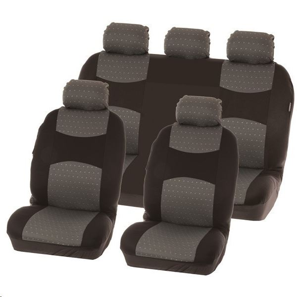 Carpoint Chicago 9 részes üléshuzat szett fekete (370310320) (370310320)