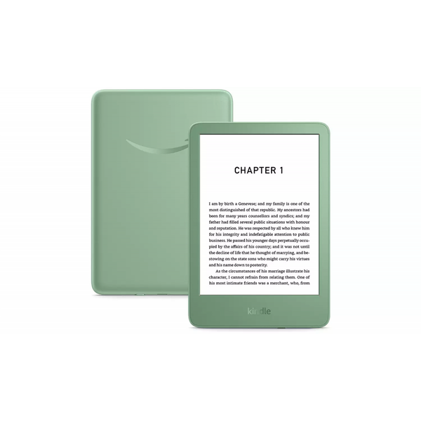 Електронен четец Amazon Kindle 2024 (11th Gen), 16 GB, Display 6", Wi-Fi, USB-C, С Reclame, Зелен