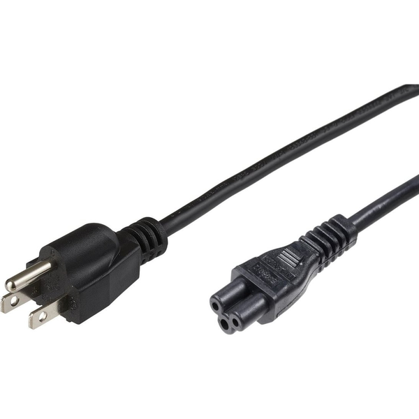 Microconnect PE110805 cavo di alimentazione Nero 0,5 m Spina di alimentazione di tipo B Accoppiatore C5