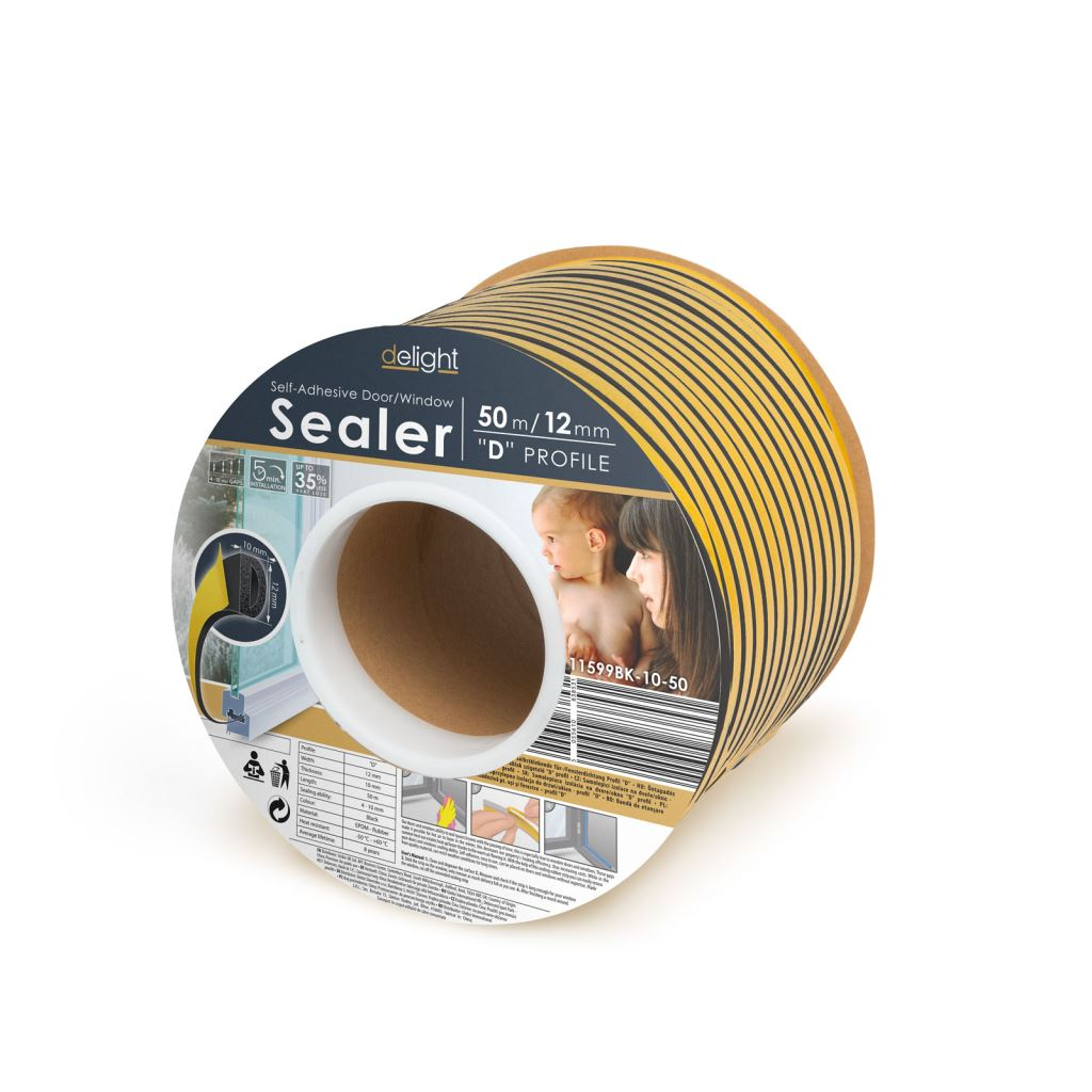 Delight Öntapadós ajtó- ablakszigetelő (11599BK-10-50) (11599BK-10-50)