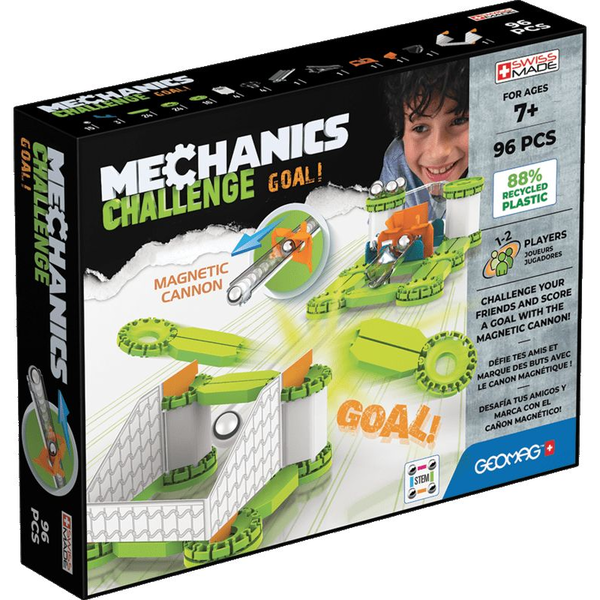 Geomag Mechanics Recycled Challenge Goal! Hračka s neodýmovým magnetom