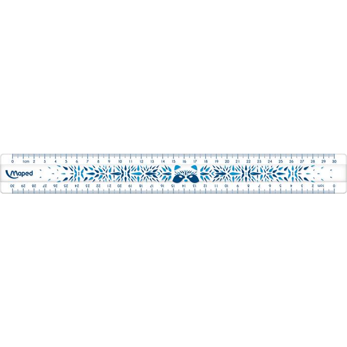 Maped Study Unbreakable Fancy műanyag törhetetlen vonalzó - 30 cm (245601)