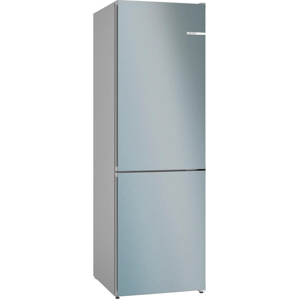 Bosch Serie 4 KGN362LDF kombinált hűtőszekrény Szabadonálló 321 L D Rozsdamentes acél