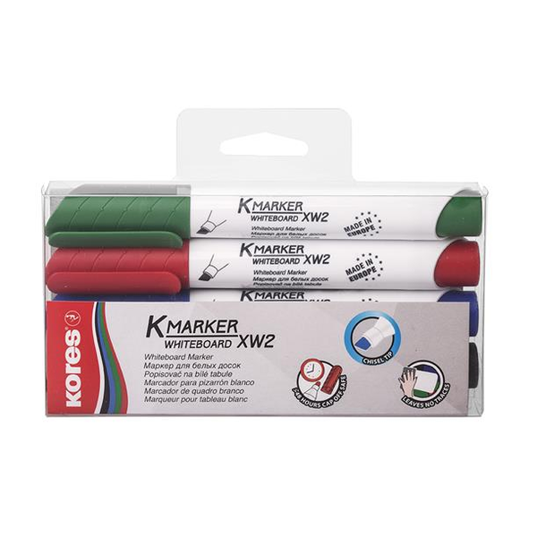 Kores K-Marker 1-3mm Tábla- és flipchart marker készlet - 4 különböző szín