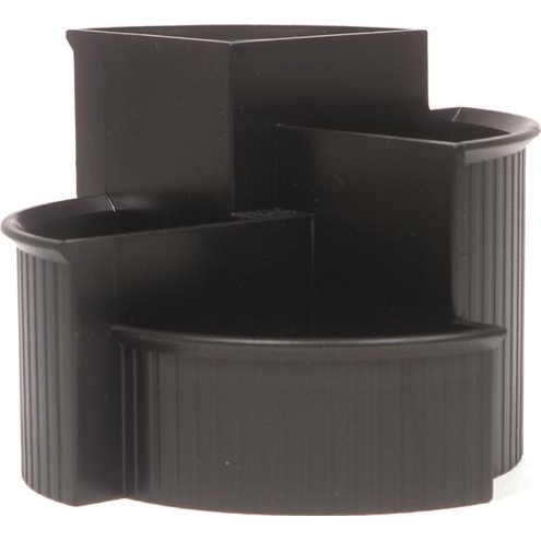 Helit Linear kerek írószertartó - Fekete (H6390695)