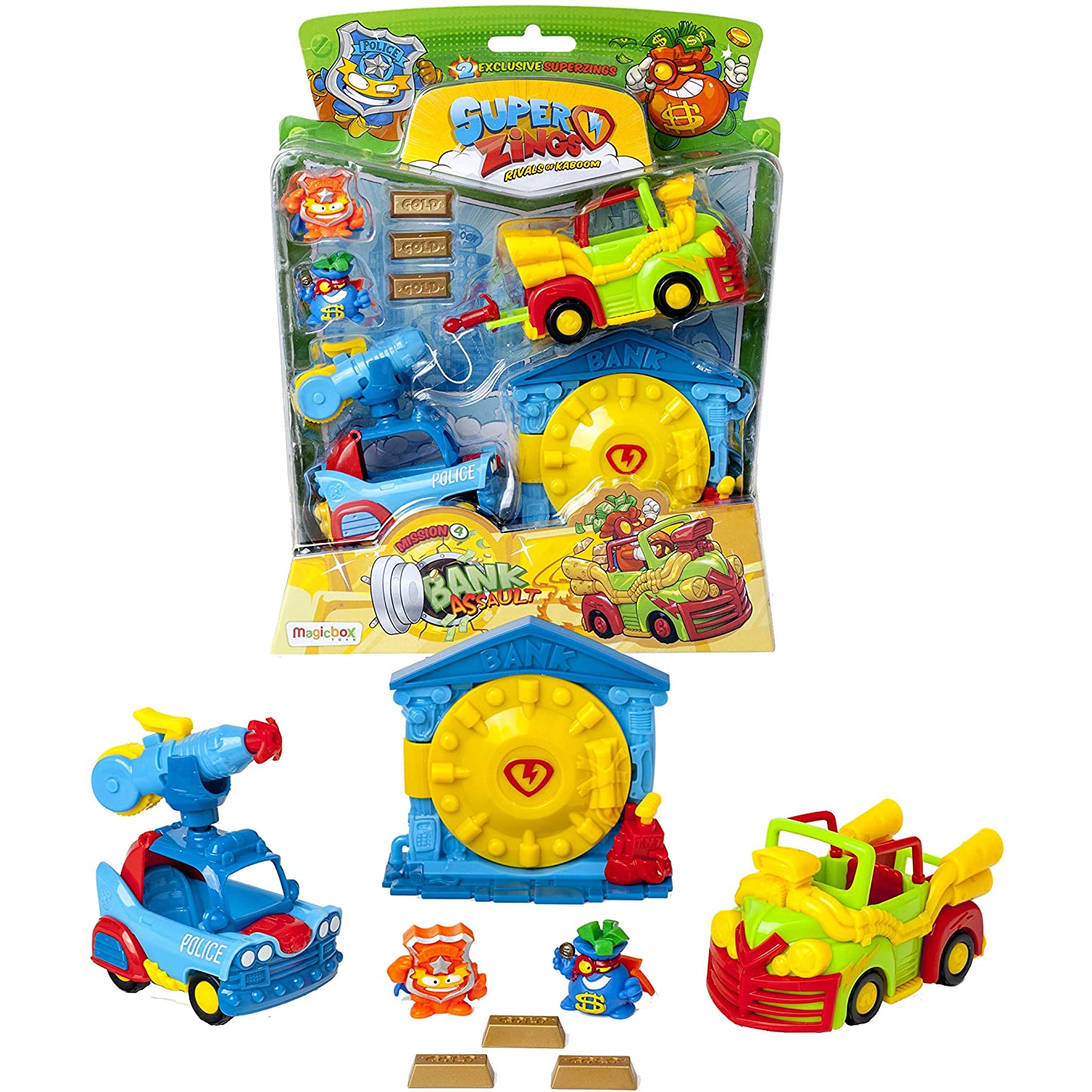 Magic Box SuperZings Mission 4: Bank Assault figura szett (PSZSB216IN40)