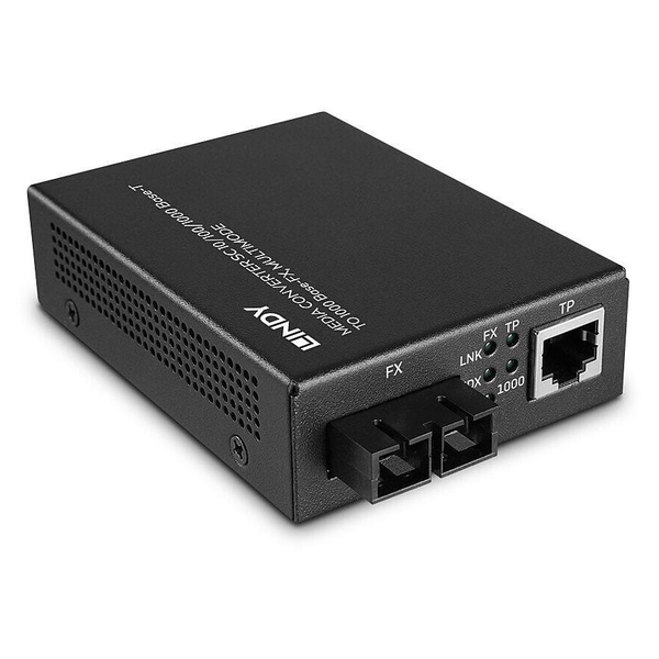 Lindy 25119 konvertor síťové kabeláže 850 nm Vícevidové Černá