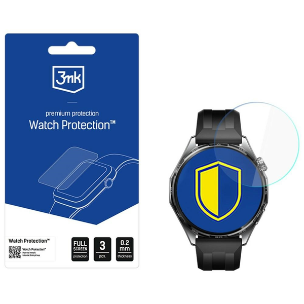 Sklo 3MK s zaoblenými rohy pro Huawei Watch GT 6 46 mm
