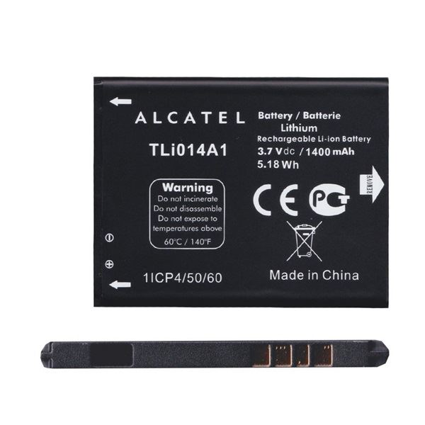 Alcatel OT-2008G / Pixi 3 4.5 (OT-4027D) / Pixi 3 4 (OT-4013) Alcatel батерия 1400 mah li-ion, TLI014A1 / TLI014A2 / CAB60B0000C1B, гигапакет